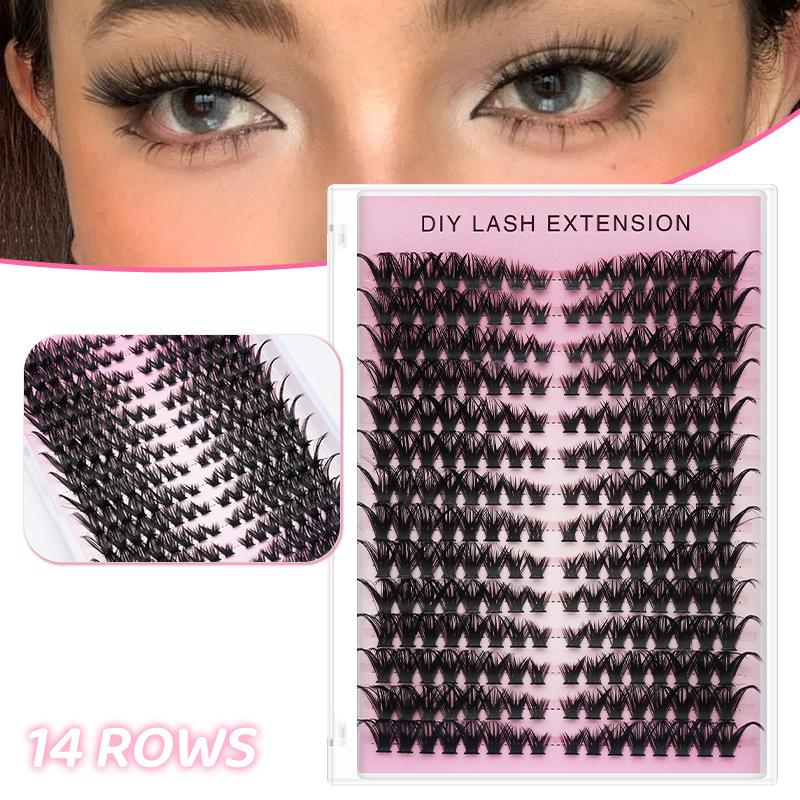 Eyelash Extension Volume Lashes - 20 Stück DIY Falsche Wimpernverlängerung Einzelne