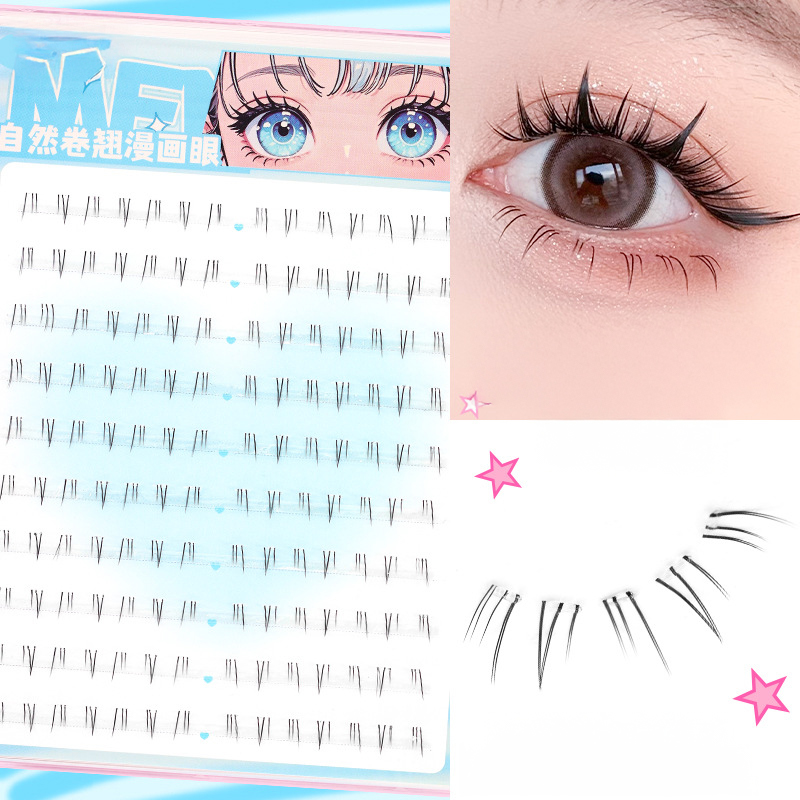 Eyelash Extension Korean - Selbstklebende untere Wimpern, kein Kleber erforderlich,