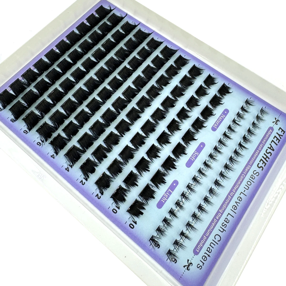Eyelash Extension Anime - AMSDCN Wispy Manga Wimpern-Cluster, Einzigartige Spiky