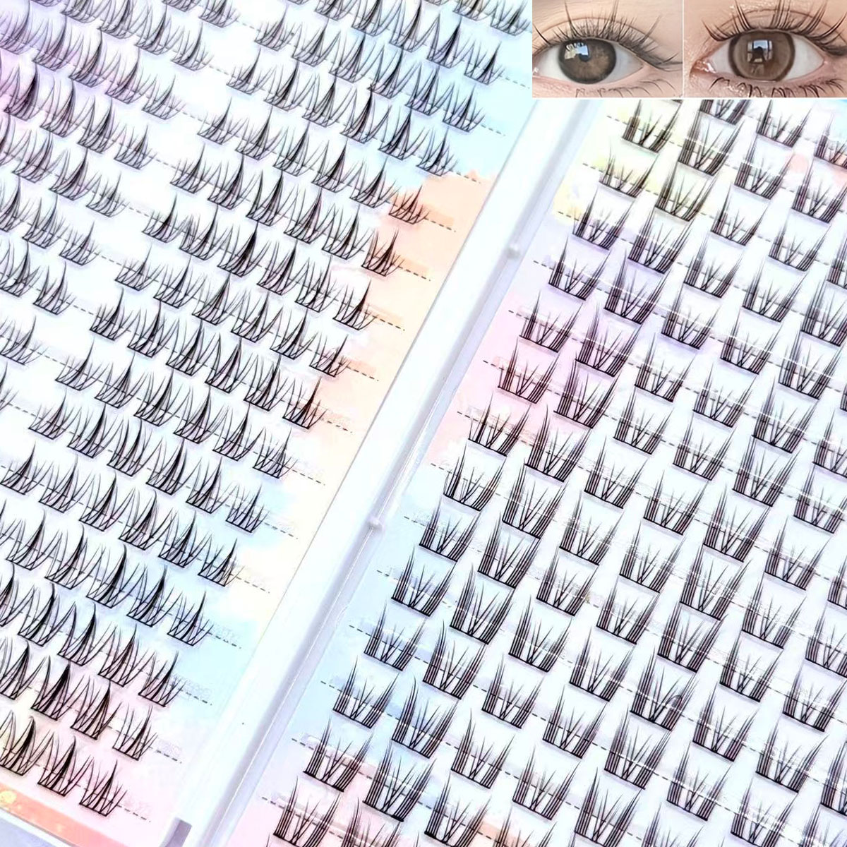 Meistverkaufte Sonnenblumen- u – Eyelash Extension Cat Eye Wispy Bewertung und Preis
