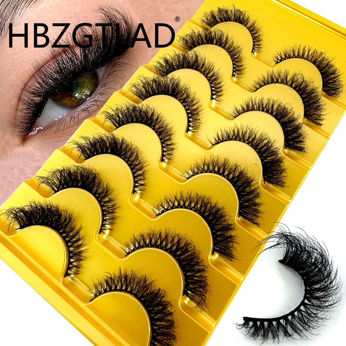 HBZGTLAD Neue 8 Paar Cat-Eye-W – Eyelash Extension Cat Eye Wispy Bewertung und Preis