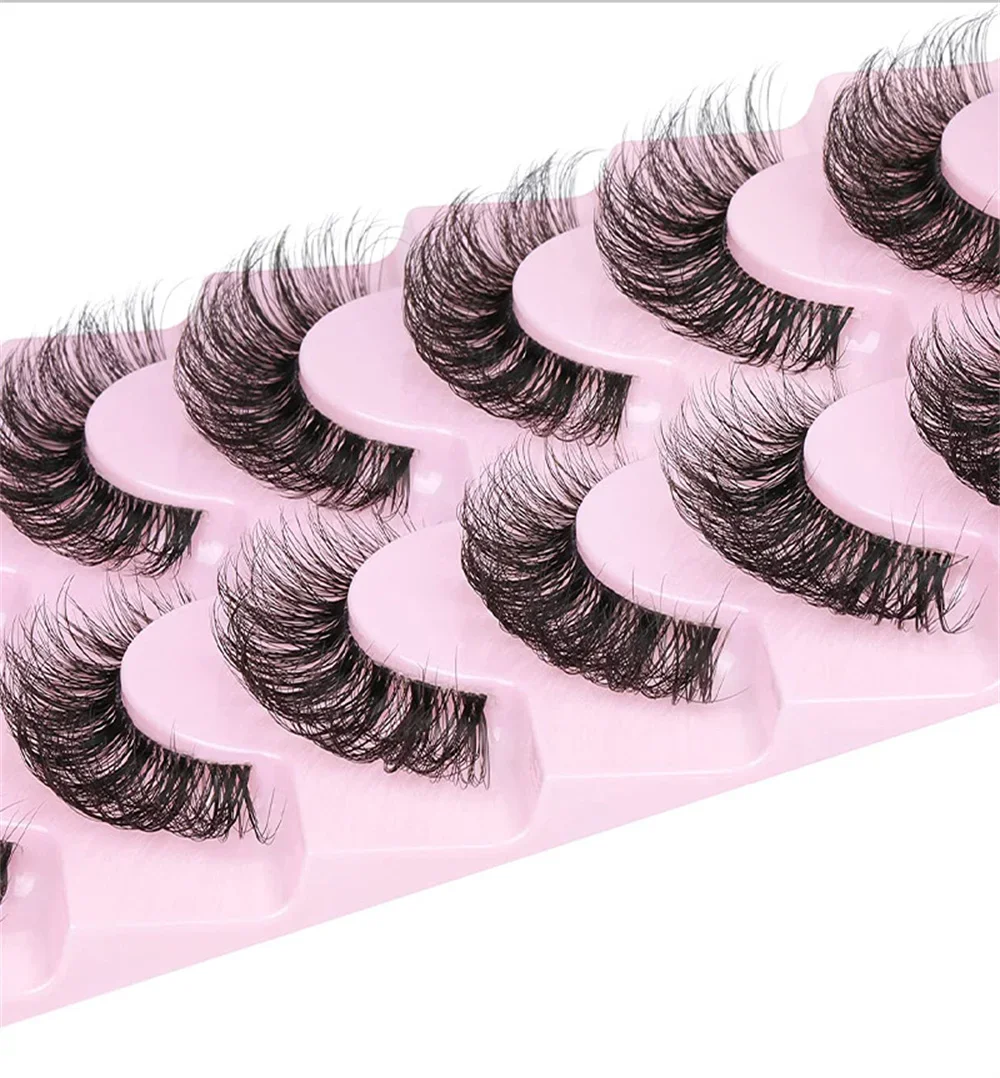 10 Paar Falsche Wimpern 6D Sup – Eyelash Extension Cat Eye Wispy Bewertung und Preis