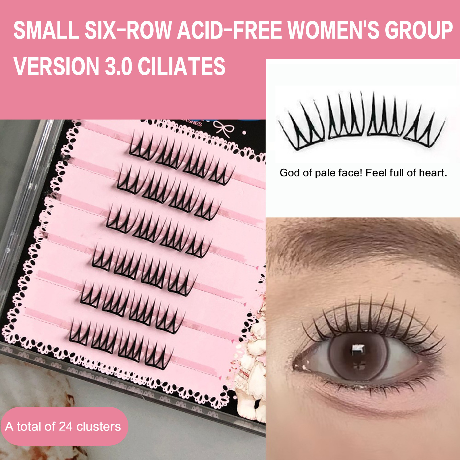 Einzelne Cluster-Wimpernverlän – Eyelash Extension Korean Bewertung und Preis