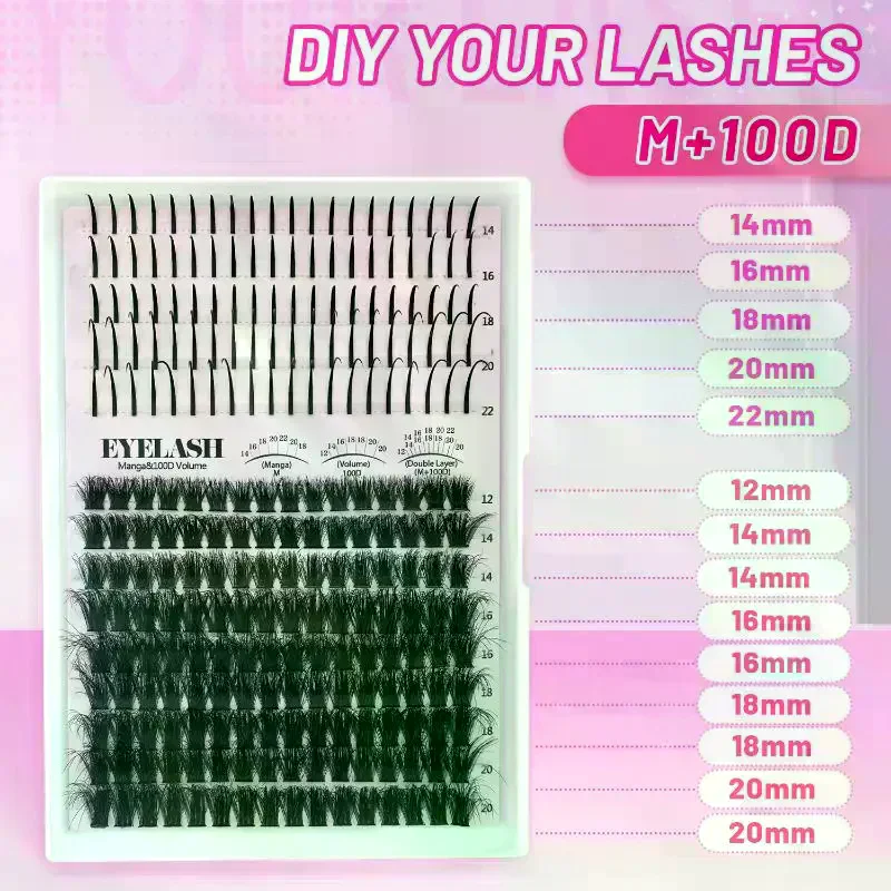 Wimpern-Cluster-Set: Volumen-W – Eyelash Extension Volume Lashes Bewertung und Preis