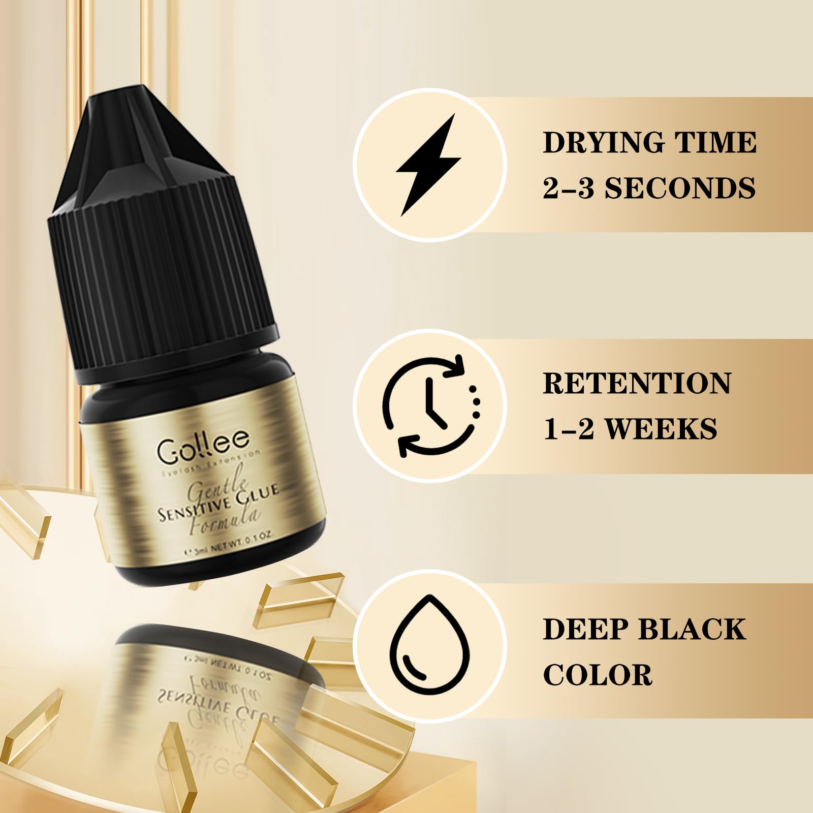 Gollee Wimpernkleber, gruppier – Eyelash Extension Eye Irritation Bewertung und Preis