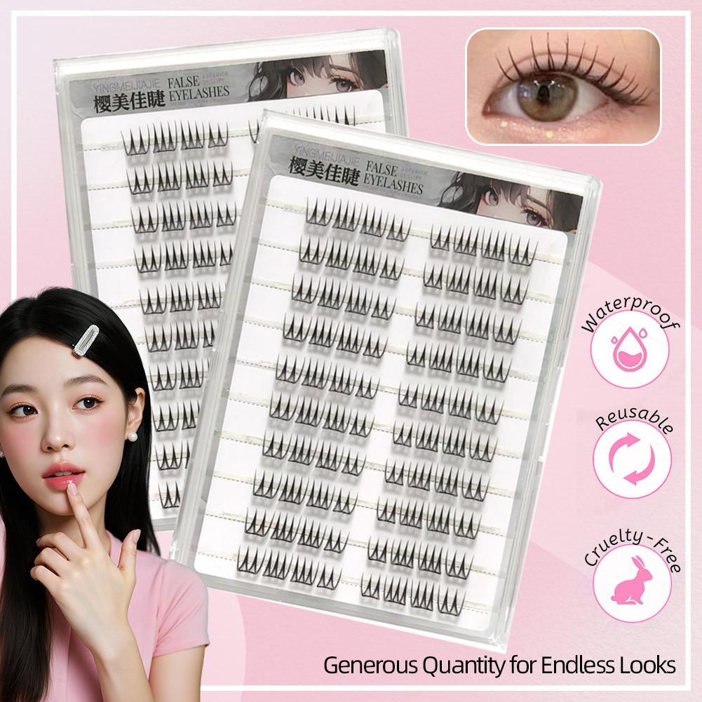 U-förmige, kleberfreie falsche – Eyelash Extension Korean Bewertung und Preis