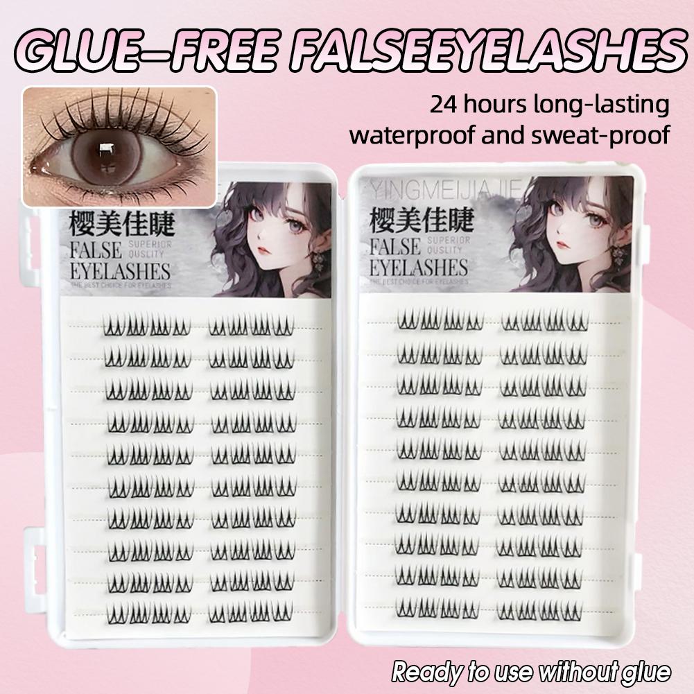 U-förmige, kleberfreie falsche – Eyelash Extension Korean Bewertung und Preis