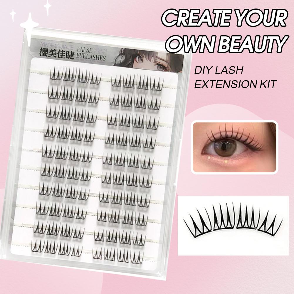 U-förmige, kleberfreie falsche – Eyelash Extension Korean Bewertung und Preis