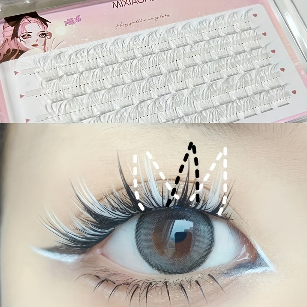 Mixiaohe Bunte Wimpern 60 Clus – Eyelash Extension Anime Bewertung und Preis