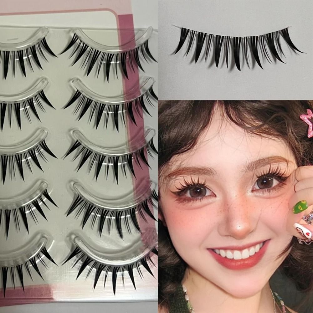 5 Paar Pack Japanische Cosplay – Eyelash Extension Anime Bewertung und Preis