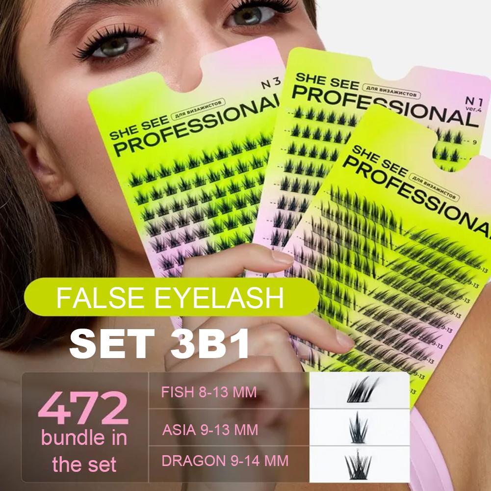 Natürliche Cluster-Falsche Wim – Eyelash Extension Cat Eye Wispy Bewertung und Preis