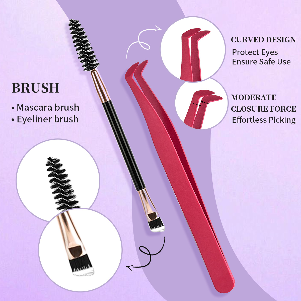 Wimperncluster-Set, weiches Vo – Eyelash Extension Full Set Bewertung und Preis